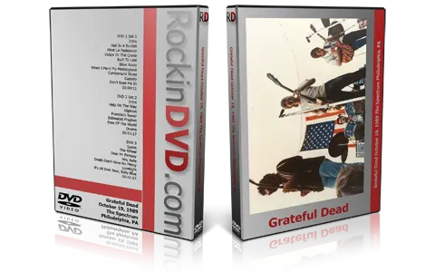 Artwork Cover of Grateful Dead 1989-10-19 DVD Philadelphia Audience