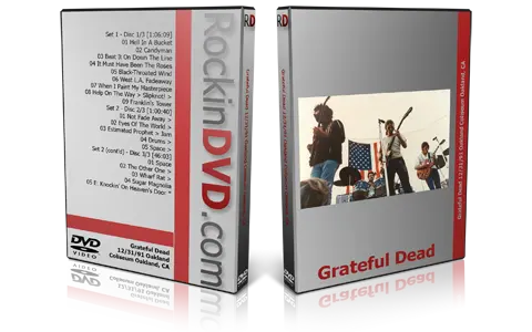 Artwork Cover of Grateful Dead 1991-12-31 DVD Oakland Proshot