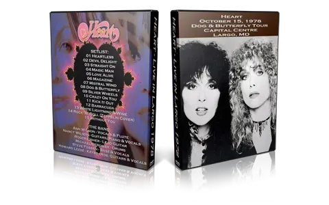 Artwork Cover of Heart 1978-10-15 DVD Largo Proshot