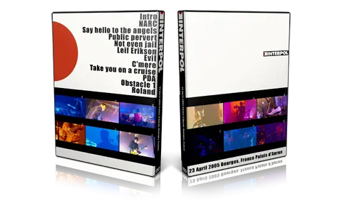 Artwork Cover of Interpol 2005-05-23 DVD Bourges Proshot