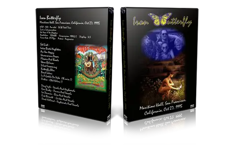Artwork Cover of Iron Butterfly 1995-10-27 DVD San Francisco Proshot