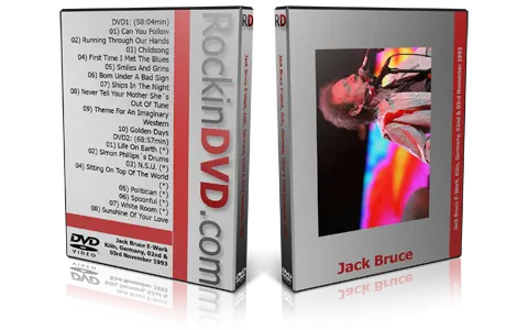 Artwork Cover of Jack Bruce  1993-11-02 DVD Koln Proshot