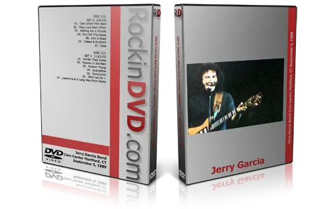 Artwork Cover of Jerry Garcia 1989-09-05 DVD Hartford Audience