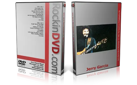 Artwork Cover of Jerry Garcia 1991-11-12 DVD Philadelphia Audience