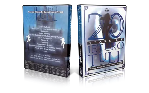 Artwork Cover of Jethro Tull 1988-07-04 DVD Florence Proshot