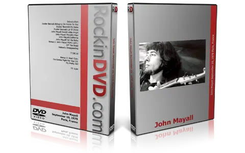 Artwork Cover of John Mayall 1970-09-10 DVD Paris Proshot