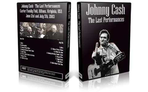 Artwork Cover of Johnny Cash Compilation DVD The Last Performances Audience