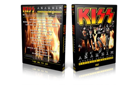 Artwork Cover of KISS 1976-08-20 DVD Anaheim Proshot