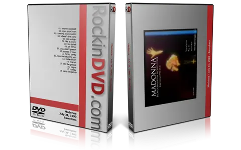 Artwork Cover of Madonna 1990-07-31 DVD Barcelona Proshot