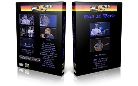 Artwork Cover of Men At Work 1983-05-28 DVD Devore Proshot