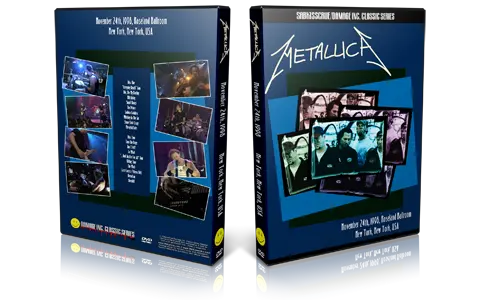 Artwork Cover of Metallica 1998-11-24 DVD New York City Proshot