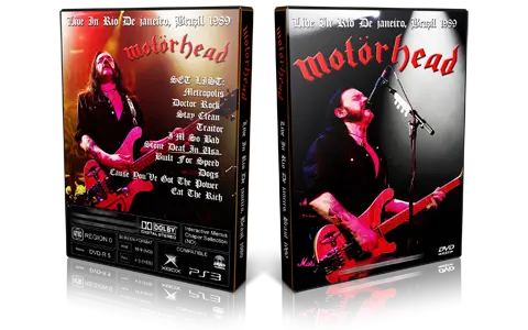 Artwork Cover of Motorhead 1989-03-18 DVD Rio De Janeiro Proshot