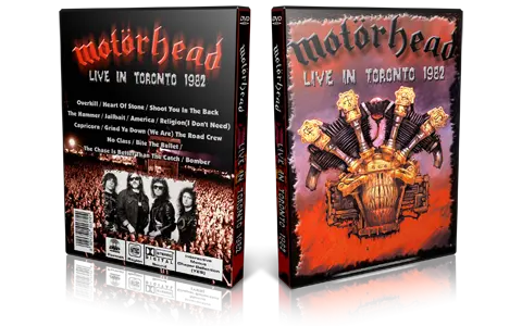 Artwork Cover of Motorhead Compilation DVD Toronto 1982 Proshot