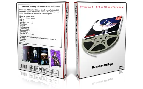 Artwork Cover of Paul McCartney Compilation DVD Toshibha EMI Tapes 1982 Proshot