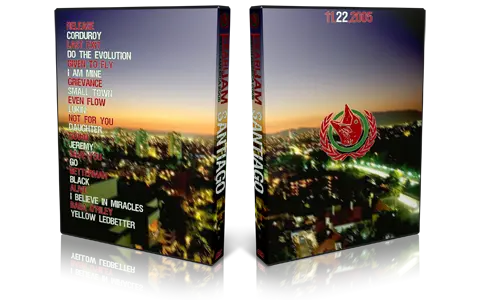 Artwork Cover of Pearl Jam 2005-11-22 DVD Santiago Audience