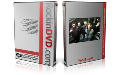 Artwork Cover of Pearl Jam 2005-11-26 DVD Buenos Aires Proshot
