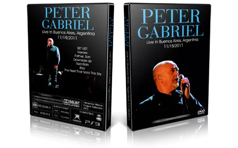 Artwork Cover of Peter Gabriel 2011-11-18 DVD Buenos Aires Proshot