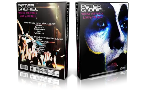 Artwork Cover of Peter Gabriel Compilation DVD Around The World Live In The 80s Proshot
