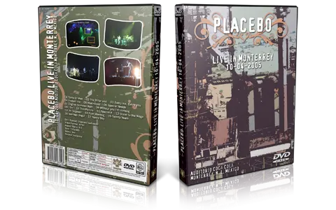 Artwork Cover of Placebo 2005-04-10 DVD Monterrey Audience
