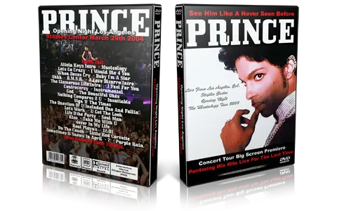 Artwork Cover of Prince 2004-03-29 DVD Los Angeles Proshot