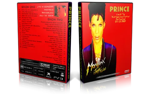 Artwork Cover of Prince 2009-07-18 DVD Montreux Jazz Festival Proshot
