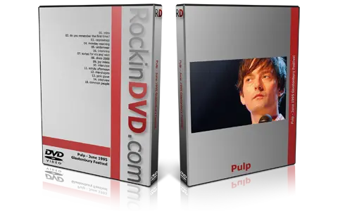 Artwork Cover of Pulp Compilation DVD Glastonbury Festival 1995 Proshot
