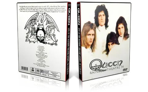 Artwork Cover of Queen 1974-11-20 DVD London Proshot