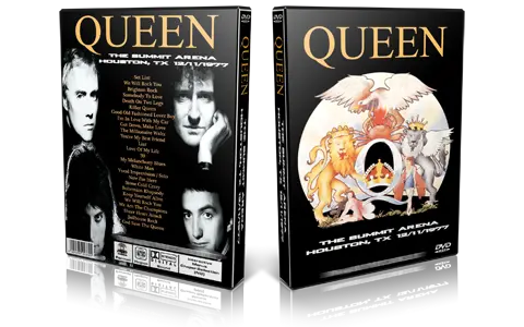 Artwork Cover of Queen 1977-12-11 DVD Houston Proshot