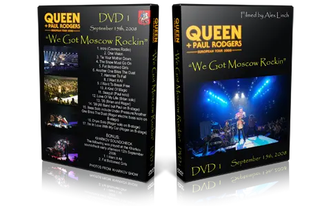 Artwork Cover of Queen 2008-09-15 DVD Moscow Audience