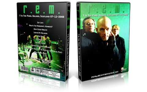 Artwork Cover of REM 2008-07-13 DVD T In The Park Proshot