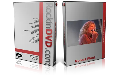 Artwork Cover of Robert Plant 1993-02-07 DVD Montreux Proshot
