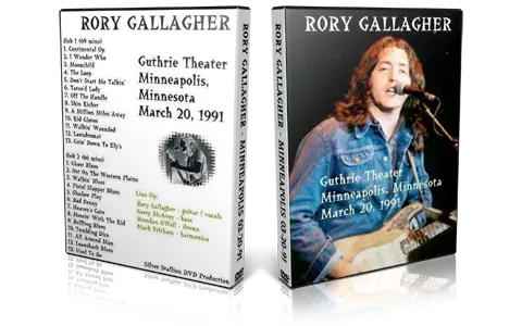 Artwork Cover of Rory Gallagher 1991-03-20 DVD Minneapolis Audience