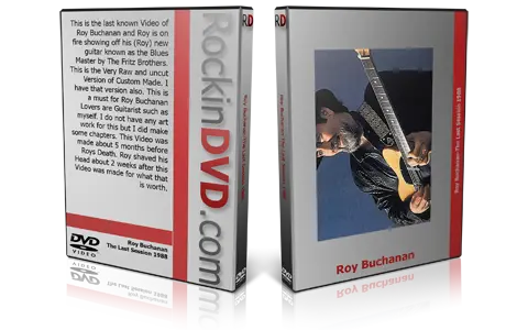 Artwork Cover of Roy Buchanan Compilation DVD The Last Session 1988 Proshot