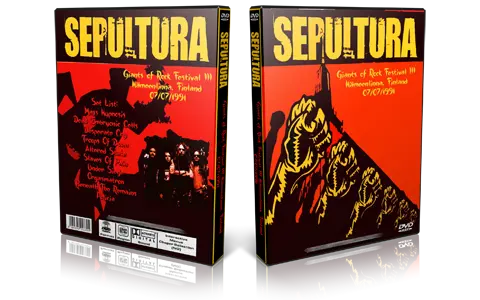 Artwork Cover of Sepultura 1991-07-07 DVD Giants of Rock Festival Proshot