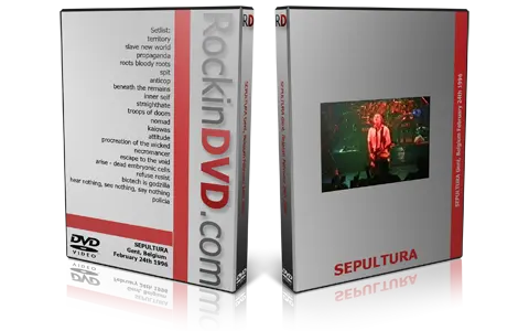 Artwork Cover of Sepultura 1996-02-24 DVD Ghent Audience