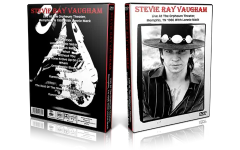 Artwork Cover of Stevie Ray Vaughan Compilation DVD Menmphis 1986 Proshot