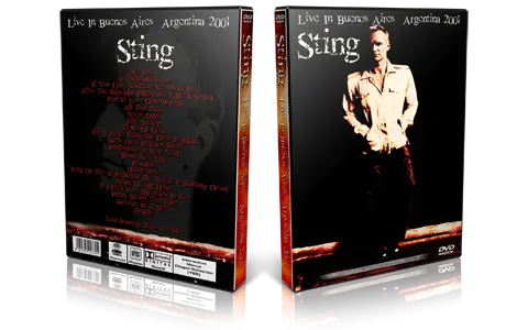 Artwork Cover of Sting Compilation DVD Buenos Aires 2001 Proshot