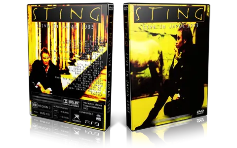 Artwork Cover of Sting Compilation DVD Japan 1993 Proshot
