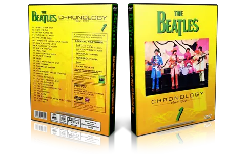 Artwork Cover of The Beatles Compilation DVD Chronology 1962-1970 Vol 1 Proshot