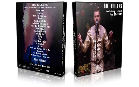 Artwork Cover of The Killers 2007-06-23 DVD Glastonbury Proshot