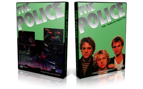 Artwork Cover of The Police 1979-12-03 DVD Paris Proshot