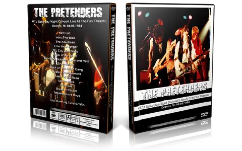 Artwork Cover of The Pretenders 1984-04-08 DVD Detroit Proshot