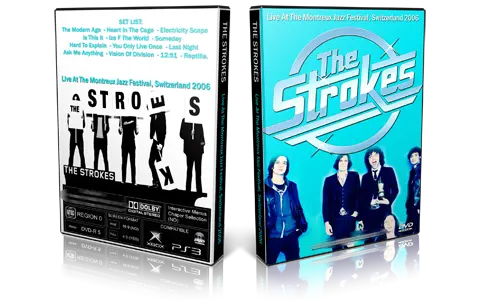 Artwork Cover of The Strokes 2006-07-14 DVD Montreux Jazz Festival Proshot
