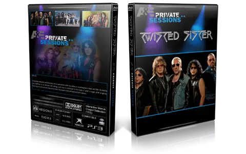 Artwork Cover of Twisted Sister Compilation DVD A and E Private Sessions Proshot