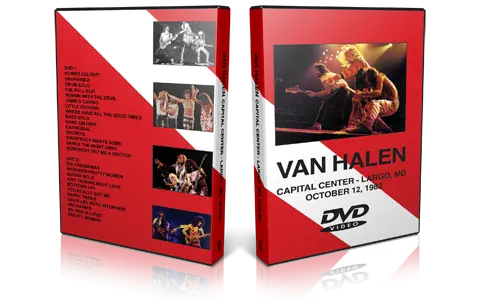 Artwork Cover of Van Halen  1982-10-12 DVD Largo Proshot