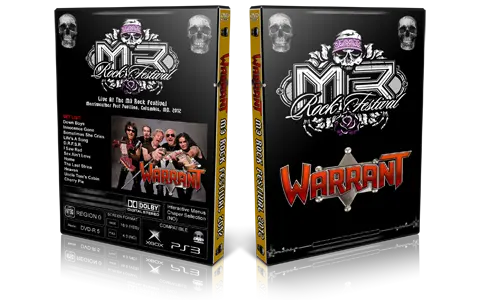 Artwork Cover of Warrant 2012-06-10 DVD Columbia Proshot