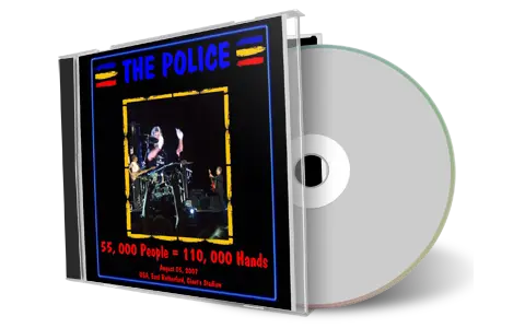 Artwork Cover of The Police 2007-08-05 CD East Rutherford Audience
