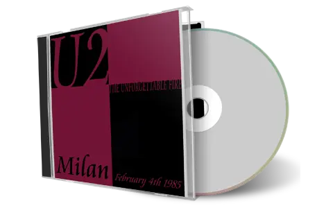 Artwork Cover of U2 1985-02-04 CD Milan Audience