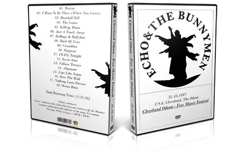 Artwork Cover of Echo and The Bunnymen 1997-10-31 DVD Cleveland Audience
