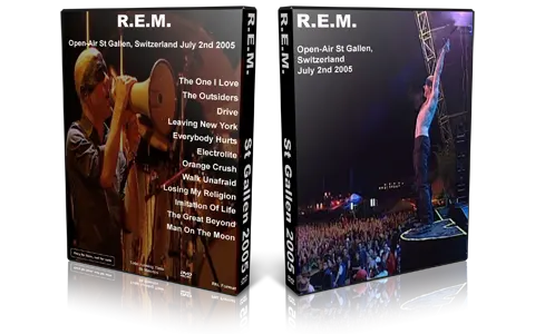 Artwork Cover of REM 2005-07-02 DVD St Gallen Proshot